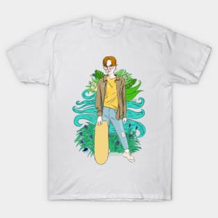 Girl with skateboard T-Shirt